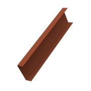 Декоративная накладка на столб универсальная 62х55 для забора жалюзи 0,5 Satin Matt RAL 8004 терракота