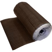 Лента для примыкания гофрированная алюминиевая Optima коричневая, 280 мм (5м)