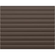 Рольставни алюминиевые накладные Trend профиль PD39 h1000 w900 с ручным приводом коричневый