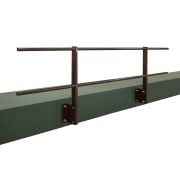 Ограждение кровельное для парапета с боковым креплением RAL 8017 (2,0х0,6м)