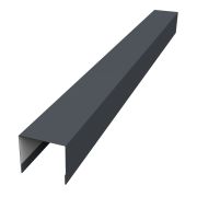 Стойка боковая крепежная для забора жалюзи Palermo 0,45 Drap RAL 7024 мокрый асфальт