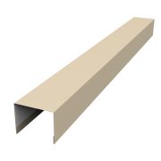 Крышка 50х75 для забора жалюзи Palermo 0,5 Satin с пленкой RAL 1015 светлая слоновая кость