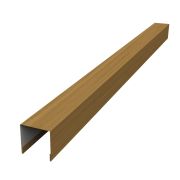 Планка вертикальная лицевая для забора жалюзи Palermo 0,45 Print Elite Honey Wood TwinColor