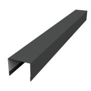 Крышка 50х75 для забора жалюзи Palermo 0,5 GreenCoat Pural BT, matt RR2Н3 (RAL 7016 антрацитово-серый)