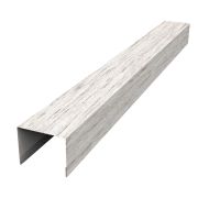 Крышка 50х75 для забора жалюзи Palermo 0,45 Print Elite Snow Wood TwinColor