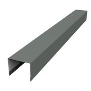 Крышка 50х75 для забора жалюзи Palermo 0,45 PE с пленкой RAL 7005 мышино-серый