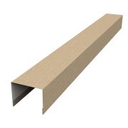 Крышка 50х75 для забора жалюзи Palermo 0,45 Print Elite Milky Wood TwinColor