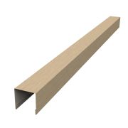 Планка вертикальная лицевая для забора жалюзи Palermo 0,45 Print Elite Milky Wood TwinColor