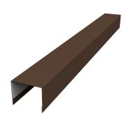 Крышка 50х75 для забора жалюзи Palermo 0,5 GreenСoat Pural RR 887 шоколадно-коричневый (RAL 8017 шоколад)