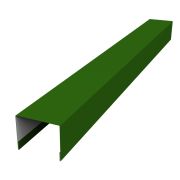 Крышка 50х75 для забора жалюзи Palermo 0,45 PE с пленкой RAL 6002 лиственно-зеленый