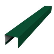 Крышка 50х75 для забора жалюзи Palermo 0,45 PE с пленкой RAL 6005 зеленый мох