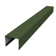 Крышка 50х75 для забора жалюзи Palermo 0,5 GreenCoat Pural BT, matt RR 11 темно-зеленый (RAL 6020 хромовая зелень)