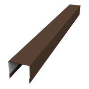 Стойка боковая крепежная для забора жалюзи Palermo 0,45 Drap RAL 8017 шоколад