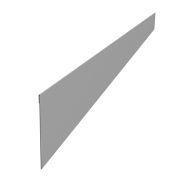 Ламель забора жалюзи Palermo 0,5 Satin с пленкой RAL 9006 бело-алюминиевый