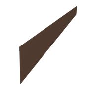 Ламель забора жалюзи Palermo 0,5 Quarzit с пленкой RAL 8017 шоколад