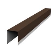 Планка опорная составная внутренняя для забора жалюзи Palermo 0,5 PurPro Matt 275 RAL 8017 шоколад
