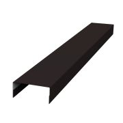 Крышка 45х20 жалюзи Texas 0,5 GreenCoat Pural BT, matt RR 33 черный (RAL 9005 черный)