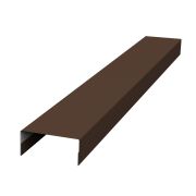 Крышка 45х20 жалюзи Texas 0,5 GreenCoat Pural BT, matt RR 887 шоколадно-коричневый (RAL 8017 шоколад)