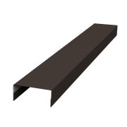 Крышка 45х20 жалюзи Texas 0,5 GreenCoat Pural BT, matt RR 32 темно-коричневый (RAL 8019 серо-коричневый)