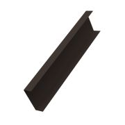 Декоративная накладка на столб универсальная 62х55 для забора жалюзи 0,45 PE-double с пленкой RR 32 темно-коричневый