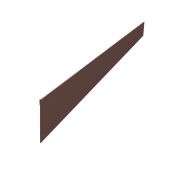 Ламель забора жалюзи Palermo стартовая/финишная для калиток и ворот 0,45 PE-double с пленкой RAL 8017 шоколад