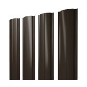 Штакетник Полукруглый Slim 0,45 PE-Double RR 32 темно-коричневый