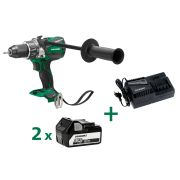 Аккумуляторная ударная дрель-шуруповерт Hikoki DV 18DBL2 (2х5Ач + ЗУ + кейс) (DV18DBL2RJZ)