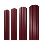 Штакетник Twin фигурный 0,5 PurLite Matt RAL 3005 красное вино