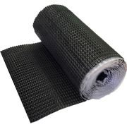 Лента для примыкания гофрированная алюминиевая Optima черная, 280 мм (5м)