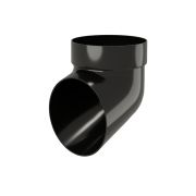 Колено сливное ПВХ GL черное (RAL 9005)