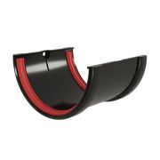 Соединитель желобов Классика 120 ПВХ GL черный (RAL 9005)