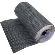 Лента для примыкания гофрированная алюминиевая Optima серая, 280 мм (5м)