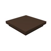 Колпак на столб плоский 545х470мм 0,5 Satin с пленкой RAL 8017 шоколад