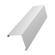 Декоративная накладка на столб универсальная угловая 80х80 для забора жалюзи 0,45 PE-double с пленкой RAL 9003 сигнальный белый