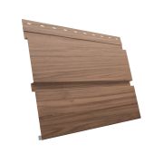 Металлический софит Квадро брус без перфорации 0,45 Print Elite с пленкой Honey Wood TwinColor