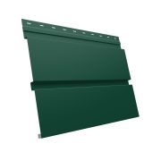 Металлический софит Квадро брус без перфорации 0,5 PurLite Matt с пленкой RAL 6005 зеленый мох
