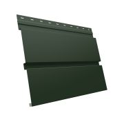 Металлический софит Квадро брус без перфорации 0,5 GreenCoat Pural BT, matt с пленкой RR 11 темно-зеленый (RAL 6020 хромовая зелень)