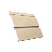 Металлический софит Квадро брус с перфорацией 0,5 Satin с пленкой RAL 1015 светлая слононвая кость