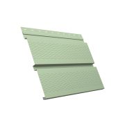 Металлический софит Квадро брус с перфорацией 0,45 PE с пленкой RAL 6019 бело-зеленый