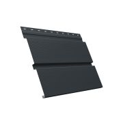 Металлический софит Квадро брус с перфорацией 0,5 Satin Matt с пленкой RAL 7016 антрацитово-серый