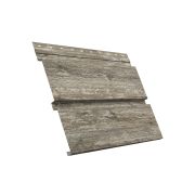 Металлический софит Квадро брус с перфорацией 0,45 Print Elite с пленкой Nordic Wood TwinColor