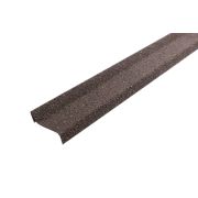 Планка карнизная Grand Line c гранулятом для мягкой кровли 100*65 Роки серый