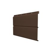 Софит ЭкоБрус с перфорацией 0,345 Grand Line 0,5 Satin Matt с пленкой RAL 8017 шоколад