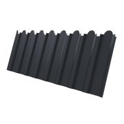 Профнастил С20В фигурный 0,45 Drap RAL 7024 мокрый асфальт