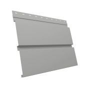 Квадро брус 0,5 Satin с пленкой RAL 9006 бело-алюминиевый