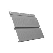 Металлический софит Квадро брус с перфорацией 0,5 Satin с пленкой RAL 7004 сигнальный серый