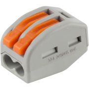 Клемма СВЕТОЗАР соединительная, разъемная, 2-х проводная, 400В, 32А, 0,5-2,5мм2/0,5-4мм2, 2шт (49190-2)