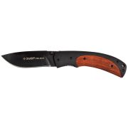 Нож складной ЗУБР ″ЭКСПЕРТ″ ″НОРД″ эргономичная металлическая рукоятка с деревянными вставками, 190мм/лезвие 80мм (47708)