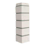 Угол Grand Line Состаренный кирпич Премиум пломбирный (шов RAL 7006)