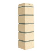 Угол Grand Line Состаренный кирпич Премиум шампань (шов RAL 7006)